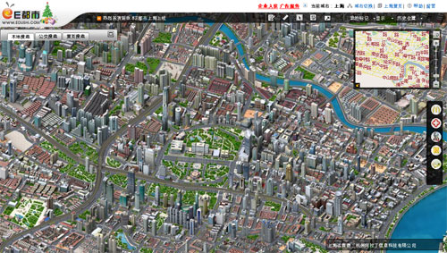 Ciudades en pixel-art con vista tipo «google maps»