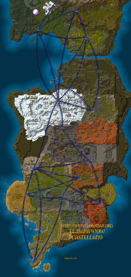 El Mapa de World of Warcraft en Castellano