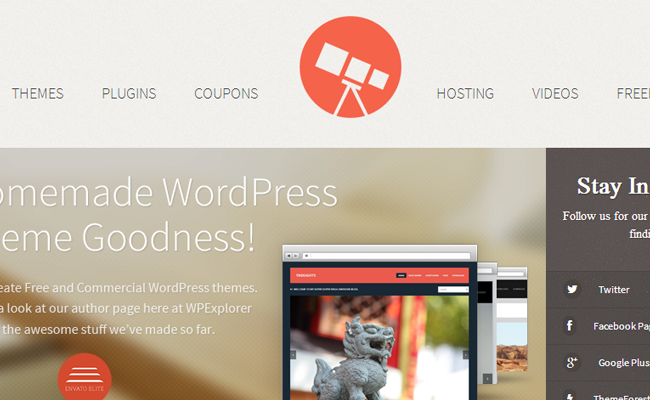 wordpress wp explorer website resource
